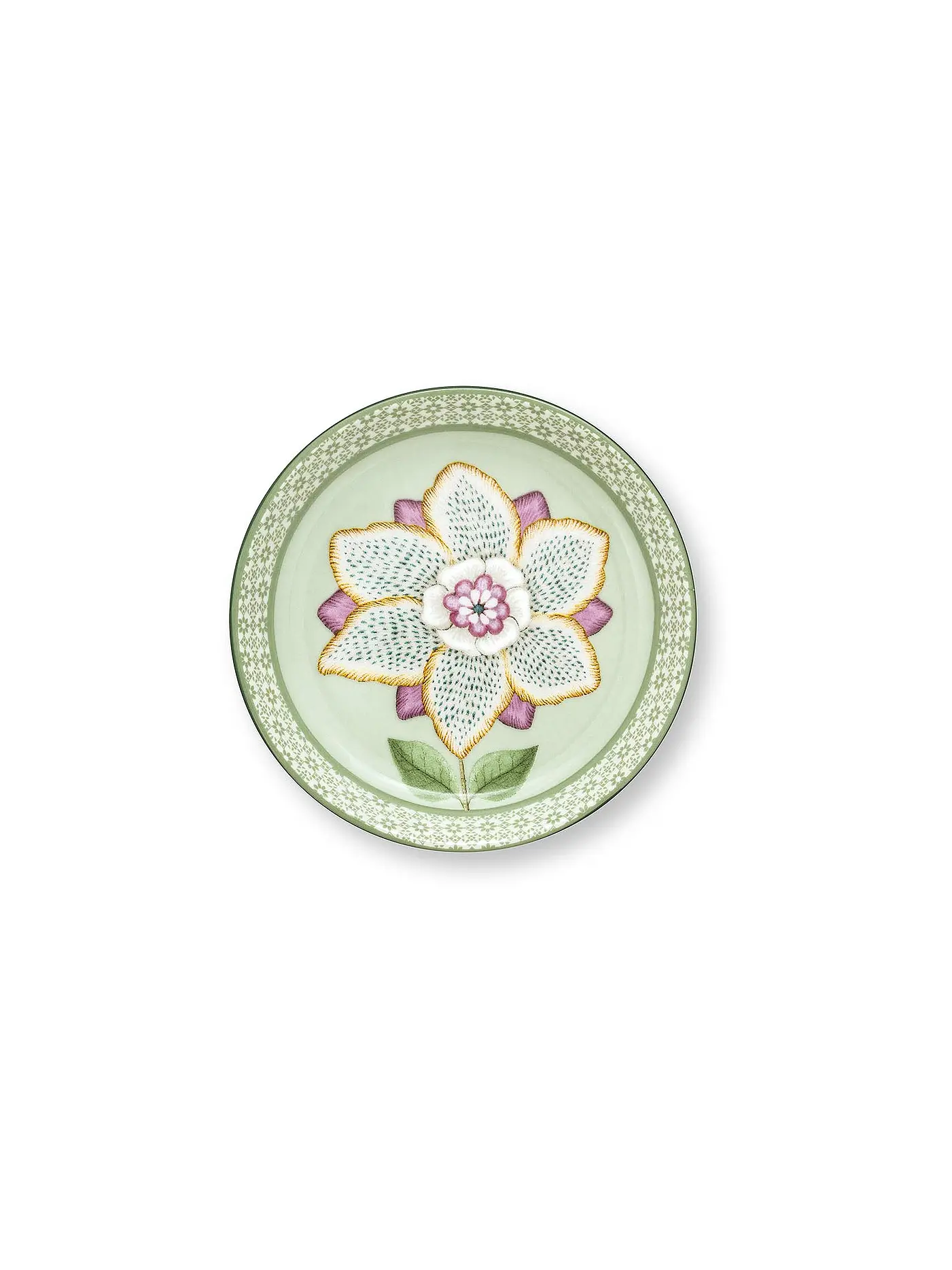 PIP STUDIO | Teeschale LILY & LOTUS 9cm Off White | hellgrün